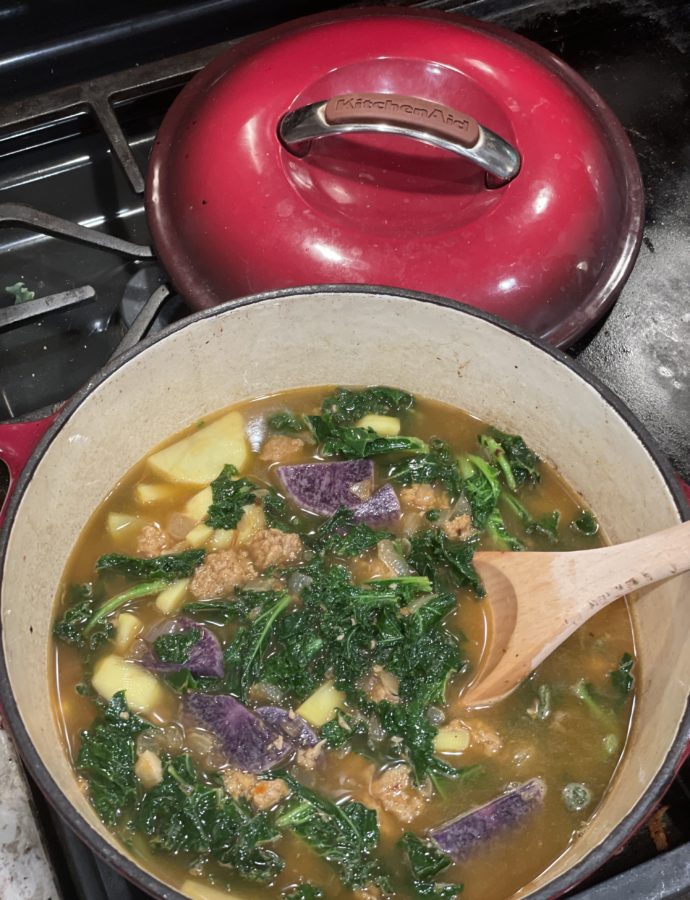 Spicy Sausage Potato Kale Soup, Two Ways (or Copycat Zuppa Toscana)